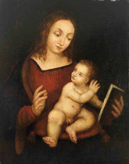 Reading Virgin Mary with the Child